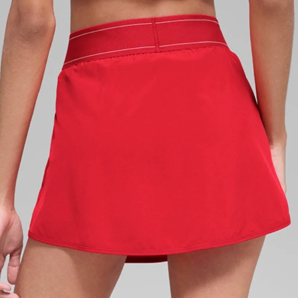 NWT ALO YOGA Match Point Skirt Bright Red